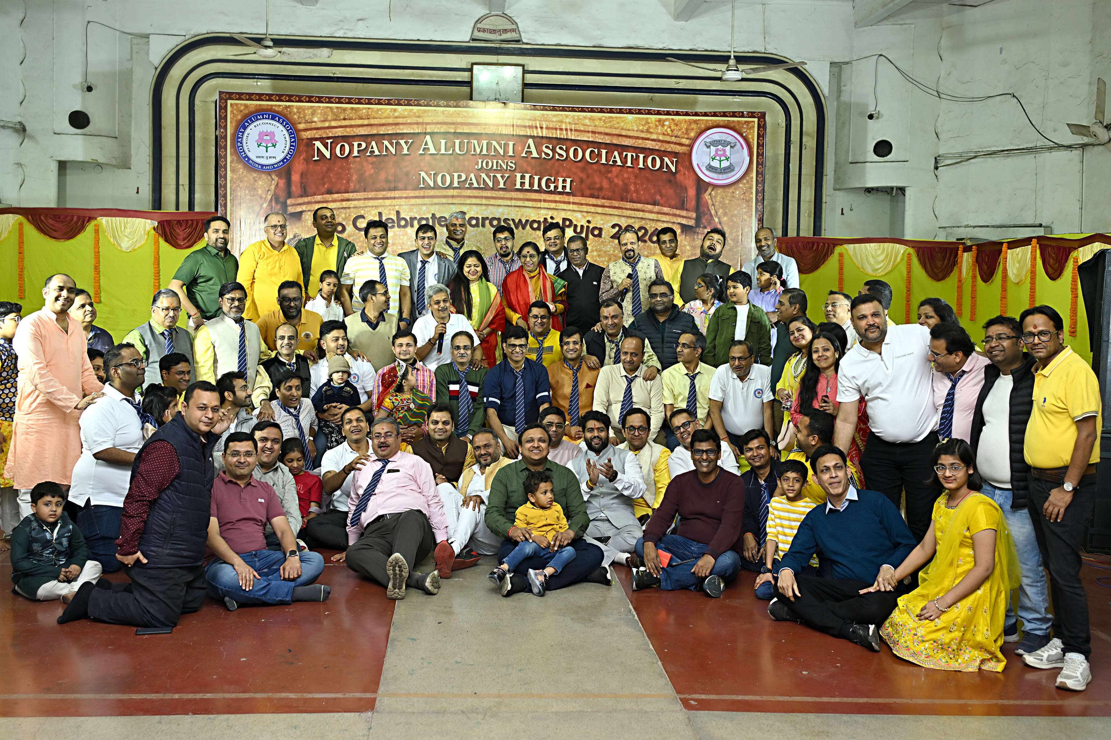 Saraswati Puja group photo